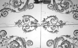 Sportello decorato a mano